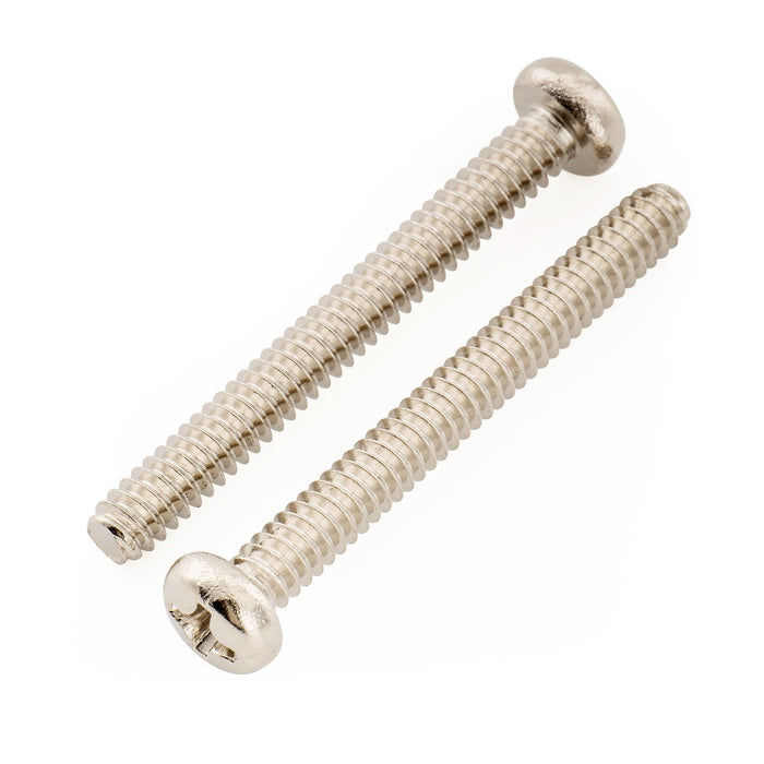Musiclily Ultra UNC#6-32X1-1/4 Pollice Viti di Intonazione per Sella in Acciaio Inossidabile per Ponte Chitarra Elettrica e Basso USA, Nero (Set di 10)