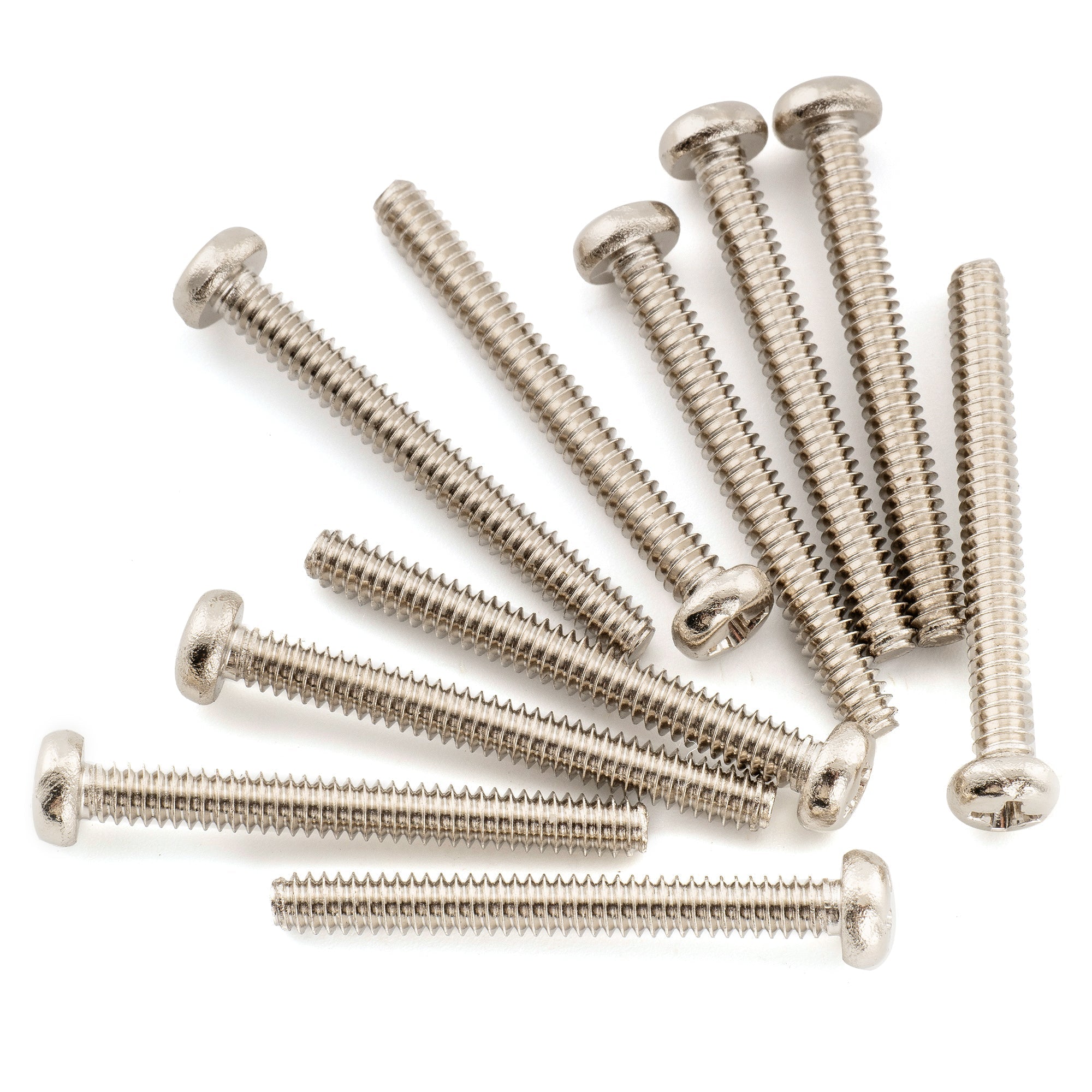 Musiclily Ultra UNC#6-32X1-1/4 Inch Stainless Steel Saddle Intonation Screws for USA Electric Guitar Bass Bridge, Black (Set of 10) Musiclily Ultra