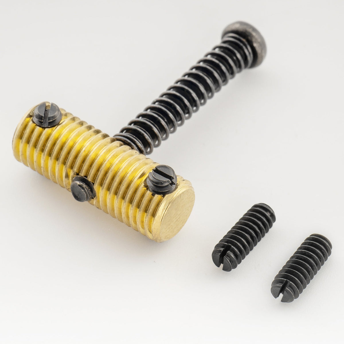 Musiclily Ultra UNC#6-32X3/8 Inch Stainless Steel Saddle Height Adjustment Screws Oval Point Slotted for USA Tele Style Electric Guitar Bridge, Black (Set of 20) Musiclily Ultra