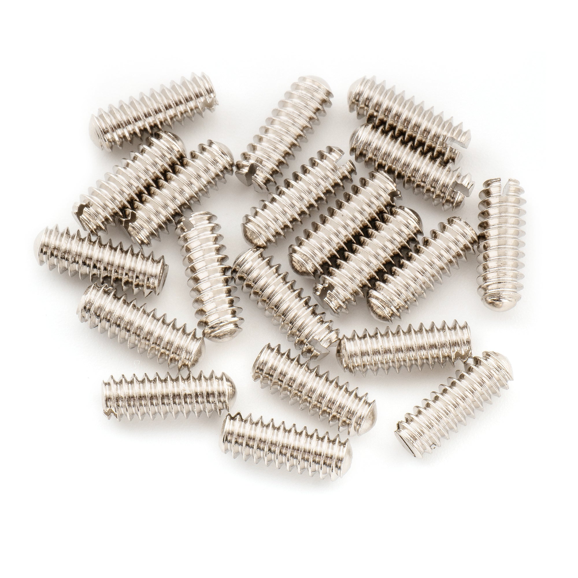 Musiclily Ultra UNC#6-32X3/8 Inch Stainless Steel Saddle Height Adjustment Screws Oval Point Slotted for USA Tele Style Electric Guitar Bridge, Black (Set of 20) Musiclily Ultra