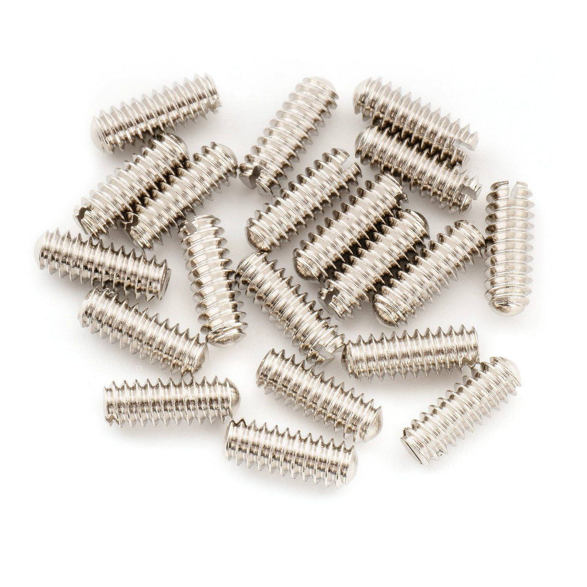 Musiclily Ultra UNC#6-32X3/8 Inch Stainless Steel Saddle Height Adjustment Screws Oval Point Slotted for USA Tele Style Electric Guitar Bridge, Black (Set of 20) Musiclily Ultra