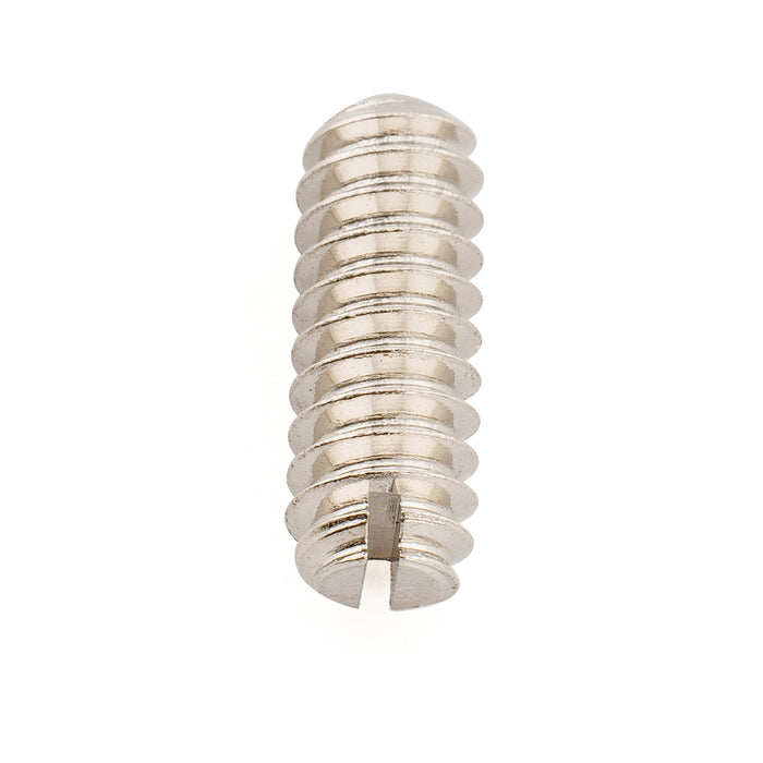 Musiclily Ultra UNC#6-32X3/8 Pollice Viti di Regolazione Altezza del Ponte in Acciaio Inossidabile con Punte Ovali e Fessura per Chitarra Elettrica USA Tele Style, Nero (Set di 20)