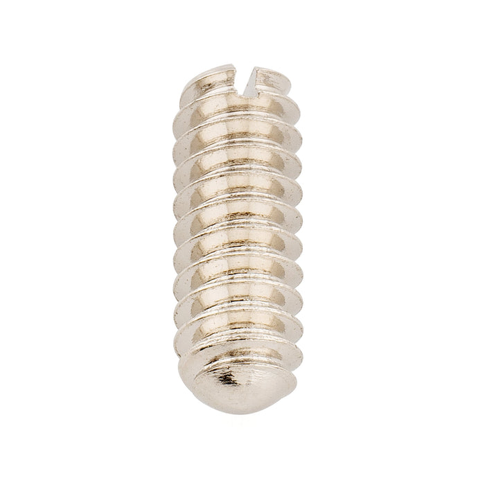 Musiclily Ultra UNC#6-32X3/8 Pollice Viti di Regolazione Altezza del Ponte in Acciaio Inossidabile con Punte Ovali e Fessura per Chitarra Elettrica USA Tele Style, Nero (Set di 20)