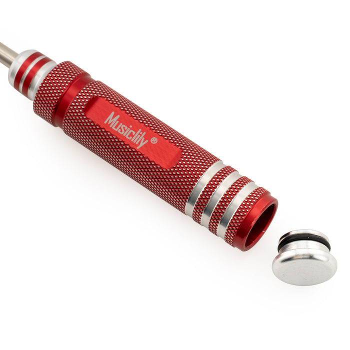 Musiclily Pro Llave de Vaso Hexagonal de Acero Endurecido 6,35 mm 1/4 Pulgada para Ajuste de Alma de Guitarra y Bajo