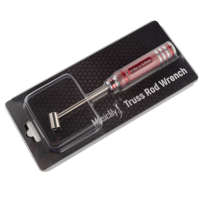 Musiclily Pro Llave de Tubo para Alma de Guitarra y Bajo, Acero Endurecido, 8mm 5/16 Pulgadas, Hexagonal