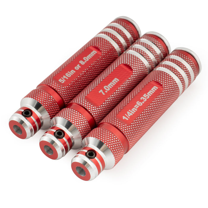 Musiclily Pro Juego de 3 Llaves de Tubo Hexagonales de Acero Endurecido 6,35mm 7mm 8mm para Ajuste de Alma de Guitarra y Bajo