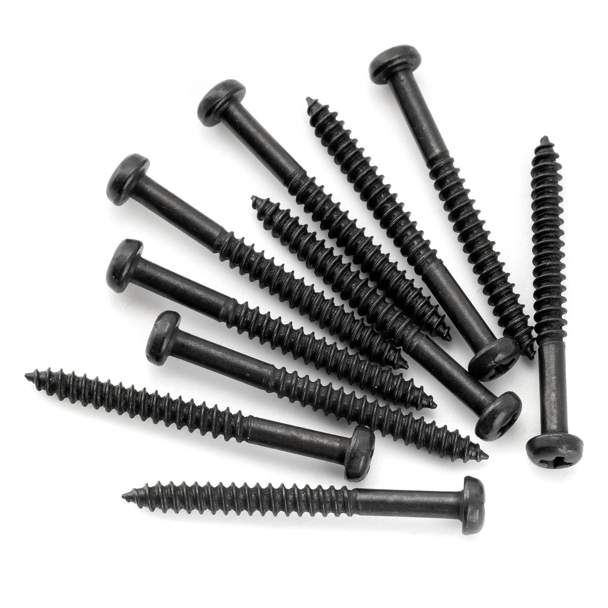 Musiclily Ultra Metric M2.5x25mm Stainless Steel Pickup Mounting Wood Screws Phillips Pan Head Half Thread for Electric Guitar (Set of 10) Musiclily Ultra