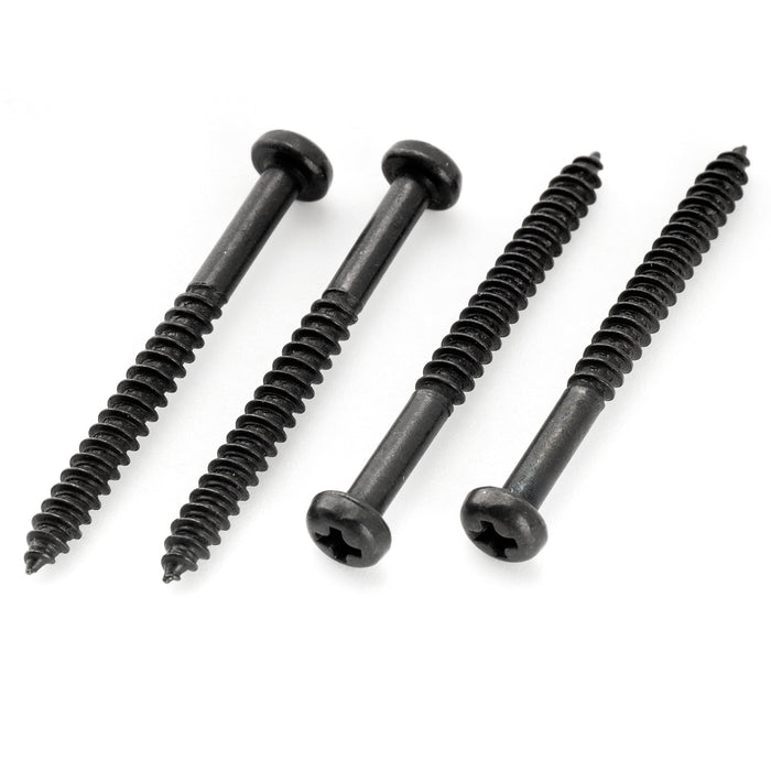 Musiclily Ultra Metric M2.5x25mm Stainless Steel Pickup Mounting Wood Screws Phillips Pan Head Half Thread for Electric Guitar (Set of 10)