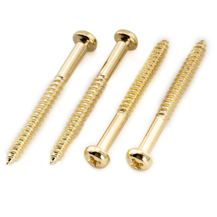 Musiclily Ultra Metric M2.5x25mm Stainless Steel Pickup Mounting Wood Screws Phillips Pan Head Half Thread for Electric Guitar (Set of 10)