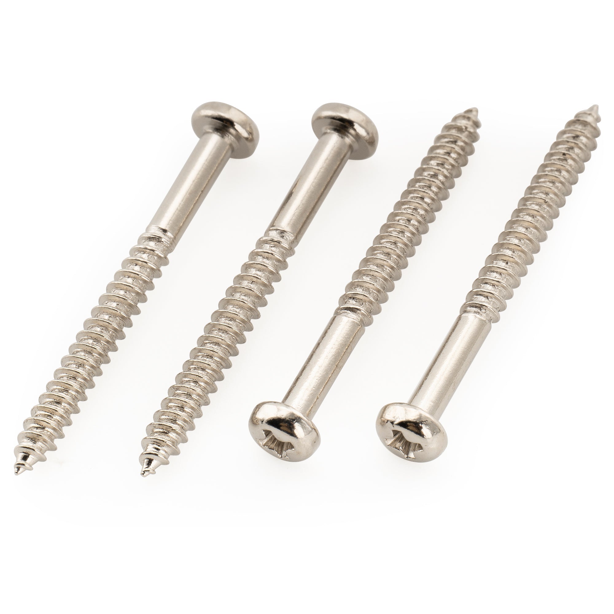 Musiclily Ultra Metric M2.5x25mm Stainless Steel Pickup Mounting Wood Screws Phillips Pan Head Half Thread for Electric Guitar (Set of 10) Musiclily Ultra