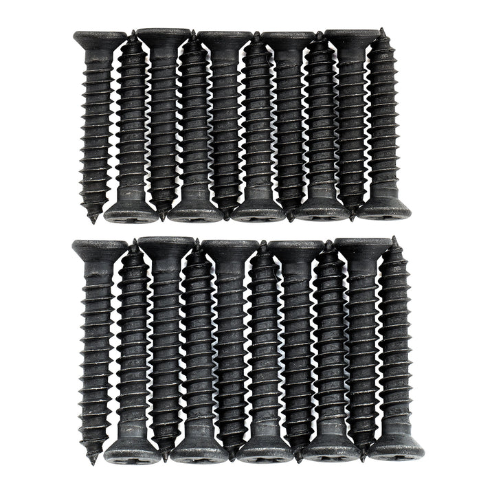 Musiclily Ultra Metric M2.6x16mm/M2.6x18mm Stainless Steel Humbucker Mounting Ring Screws Set Phillips Flat Head Countersunk for Electric Guitar (Set of 20)