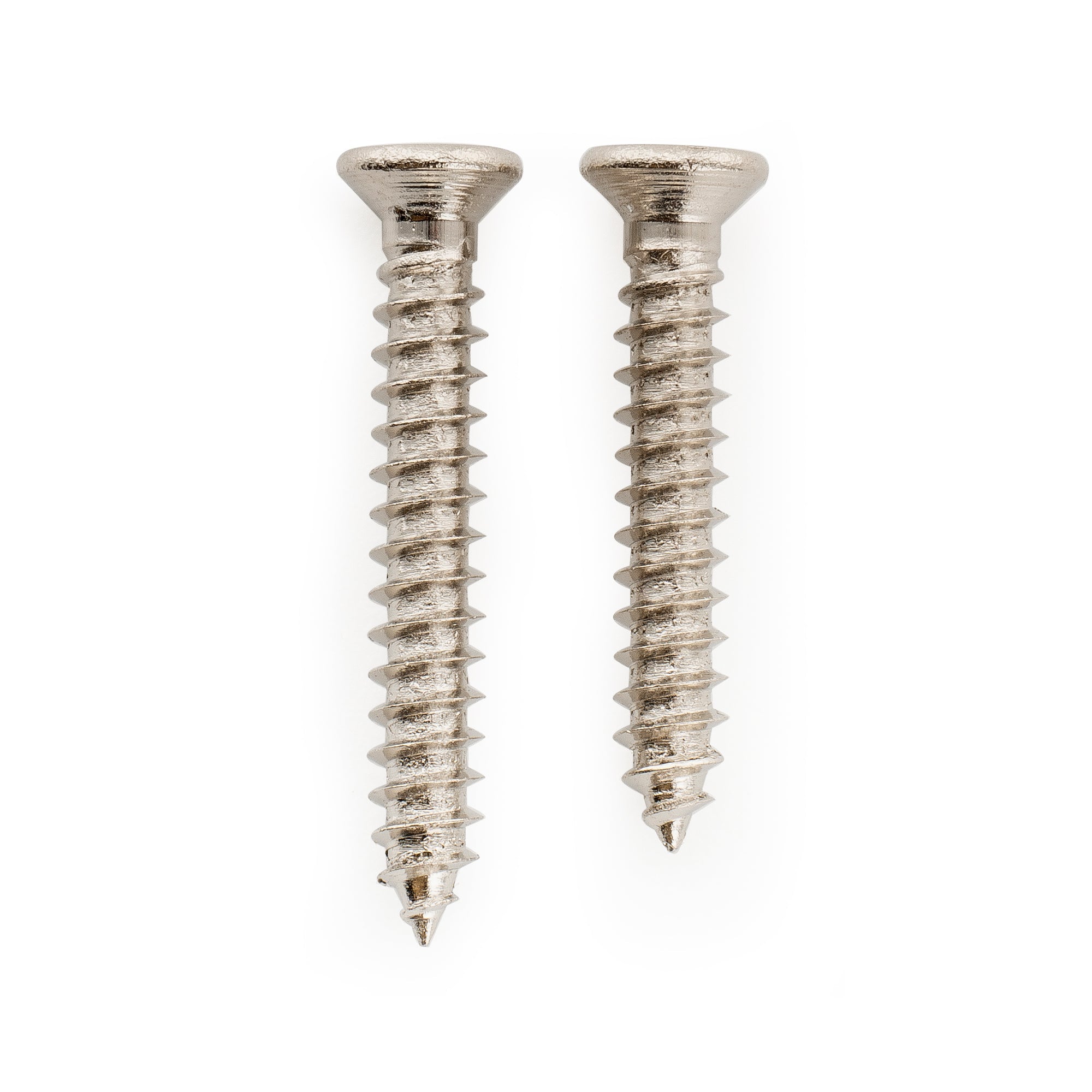 Juego de 20 Tornillos de Acero Inoxidable Musiclily Ultra Métrico M2.6x16mm/M2.6x18mm para Anillo de Montaje de Humbucker, Cabeza Plana Phillips Avellanada para Guitarra Eléctrica