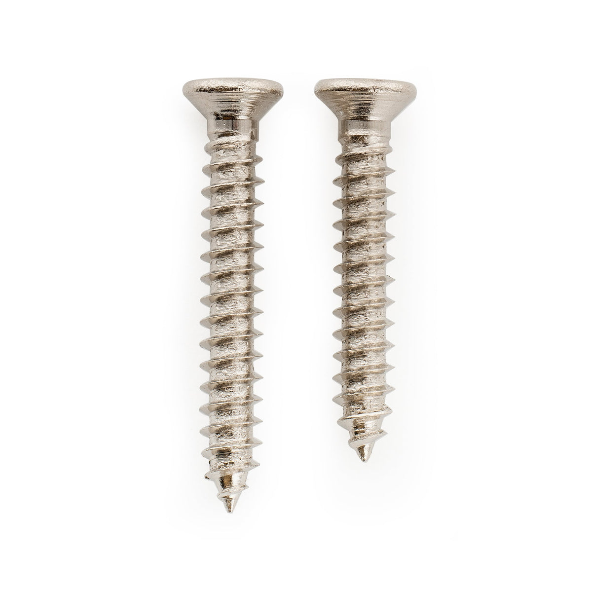 Juego de 20 Tornillos de Acero Inoxidable Musiclily Ultra Métrico M2.6x16mm/M2.6x18mm para Anillo de Montaje de Humbucker, Cabeza Plana Phillips Avellanada para Guitarra Eléctrica