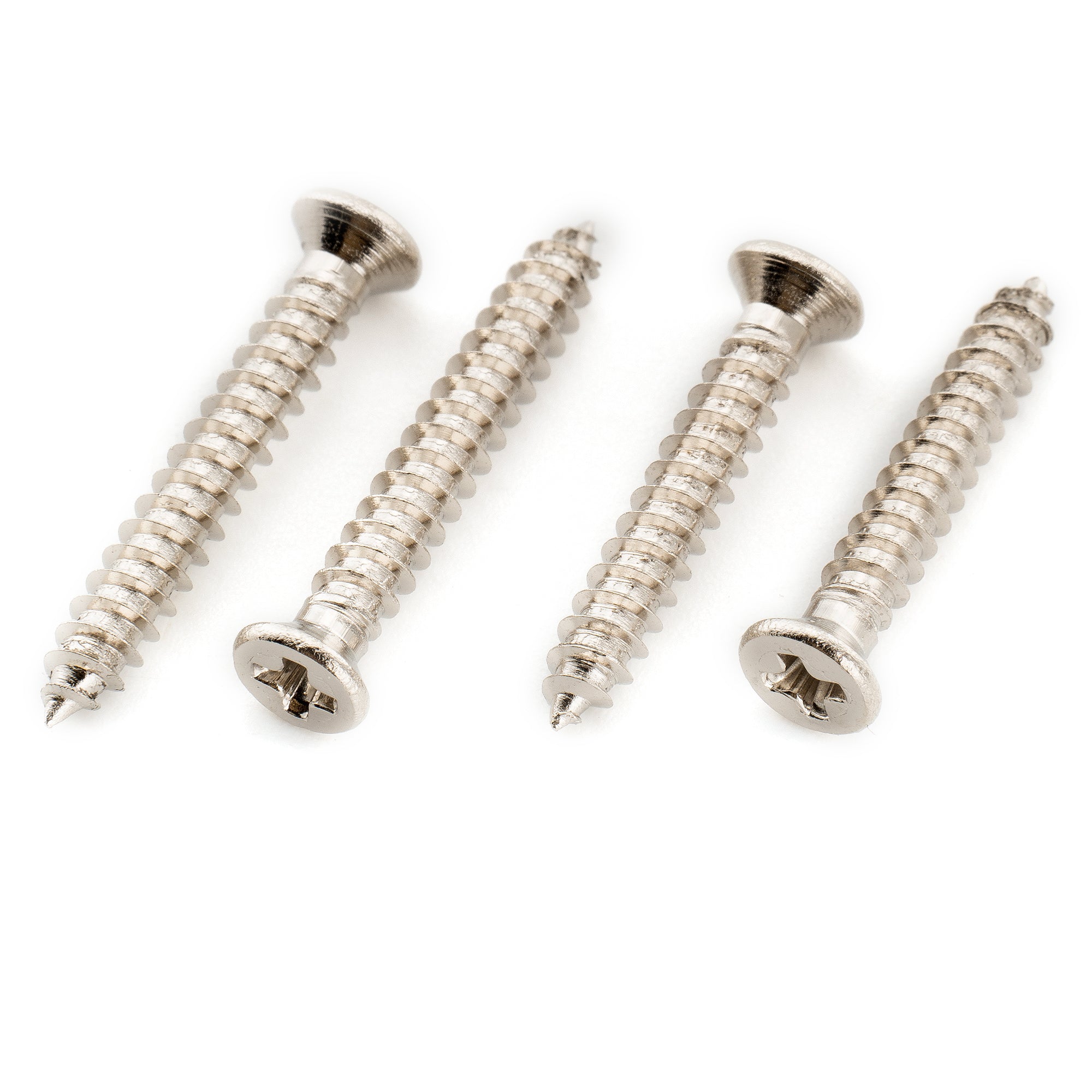 Juego de 20 Tornillos de Acero Inoxidable Musiclily Ultra Métrico M2.6x16mm/M2.6x18mm para Anillo de Montaje de Humbucker, Cabeza Plana Phillips Avellanada para Guitarra Eléctrica