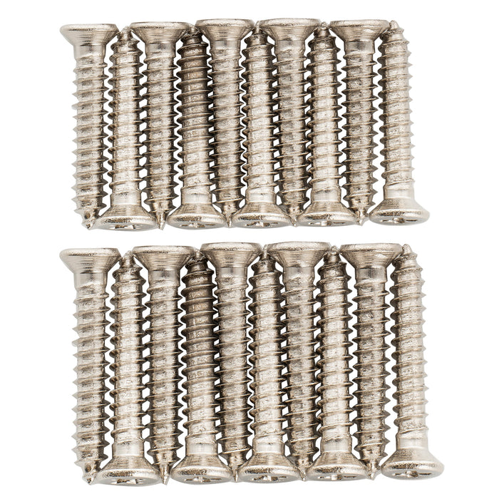 Musiclily Ultra Metric M2.6x16mm/M2.6x18mm Stainless Steel Humbucker Mounting Ring Screws Set Phillips Flat Head Countersunk for Electric Guitar (Set of 20)