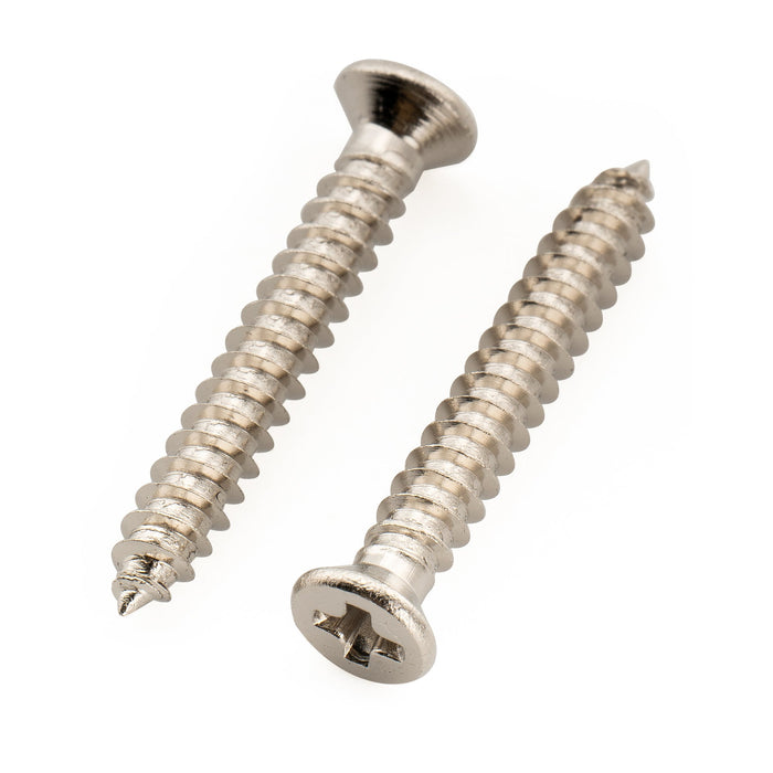 Musiclily Ultra Metric M2.6x18mm Stainless Steel Bridge Humbucker Mounting Ring Screws Phillips Flat Head Countersunk for Electric Guitar (Set of 20)