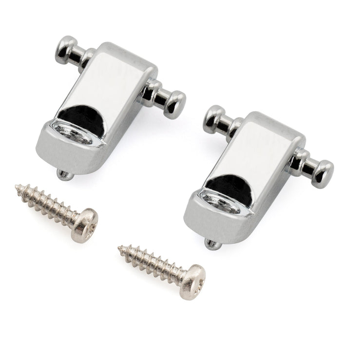 Musiclily Pro Saitenführung Bäume Halterungen für Fender American Standard Style E-Gitarre, Schwarz (Set von 2)