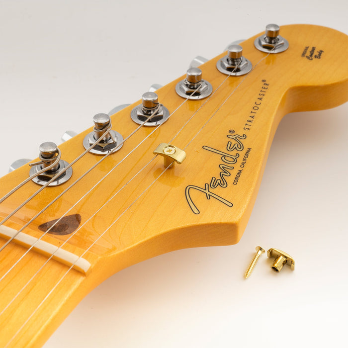 Musiclily Pro Saitenführung Bäume Halterungen für Fender American Ultra Style E-Gitarre, Schwarz (Set von 2)