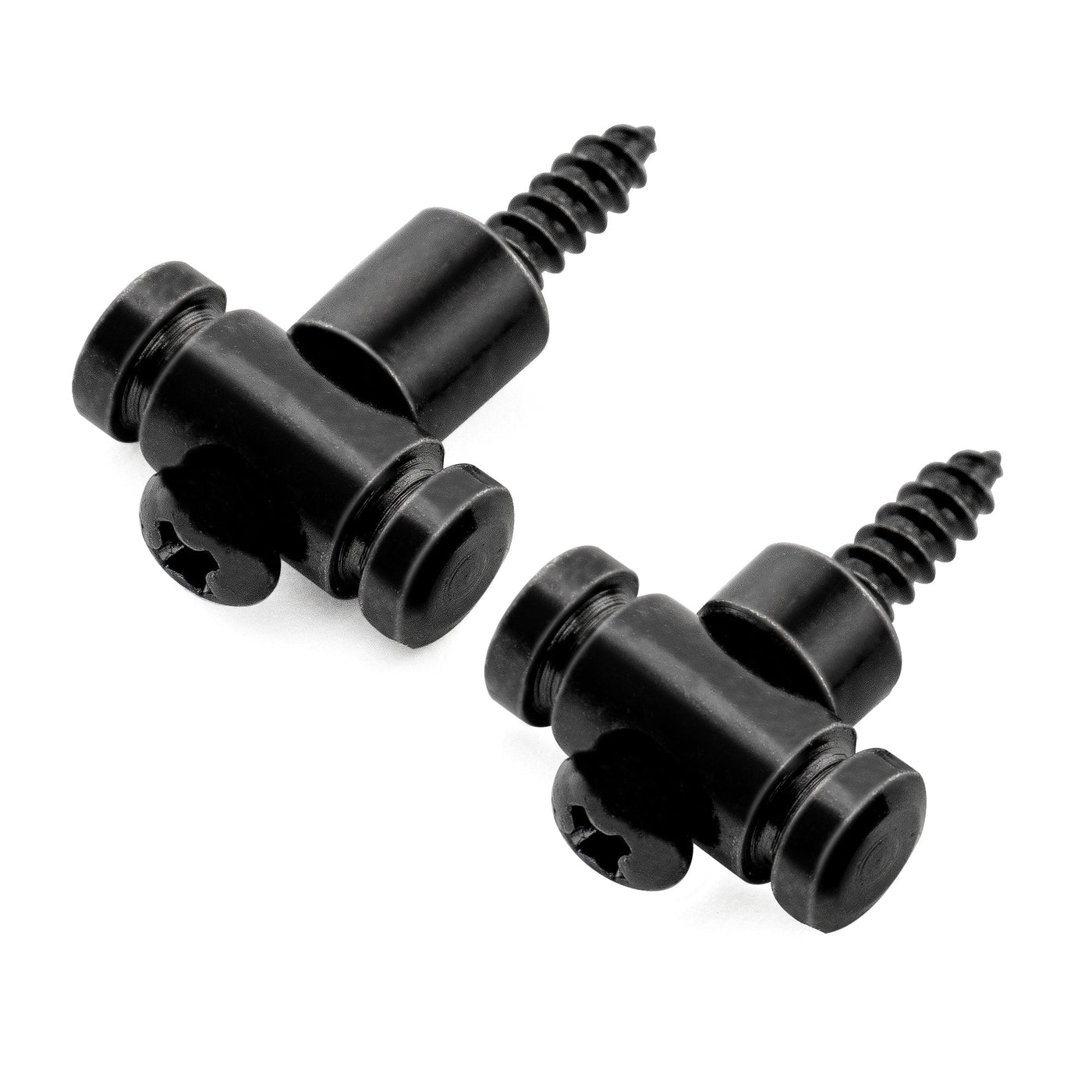 Guides Cordes (String Trees) Pour Guitare Électrique - Type Baril En Acier - Chrome - Set De 2 Pièces - Espacement 7 Mm