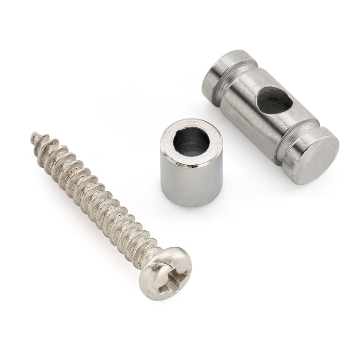 Musiclily Pro Guías de Cuerdas Tipo Barril de Acero para Guitarra Eléctrica, Negro (Juego de 2)