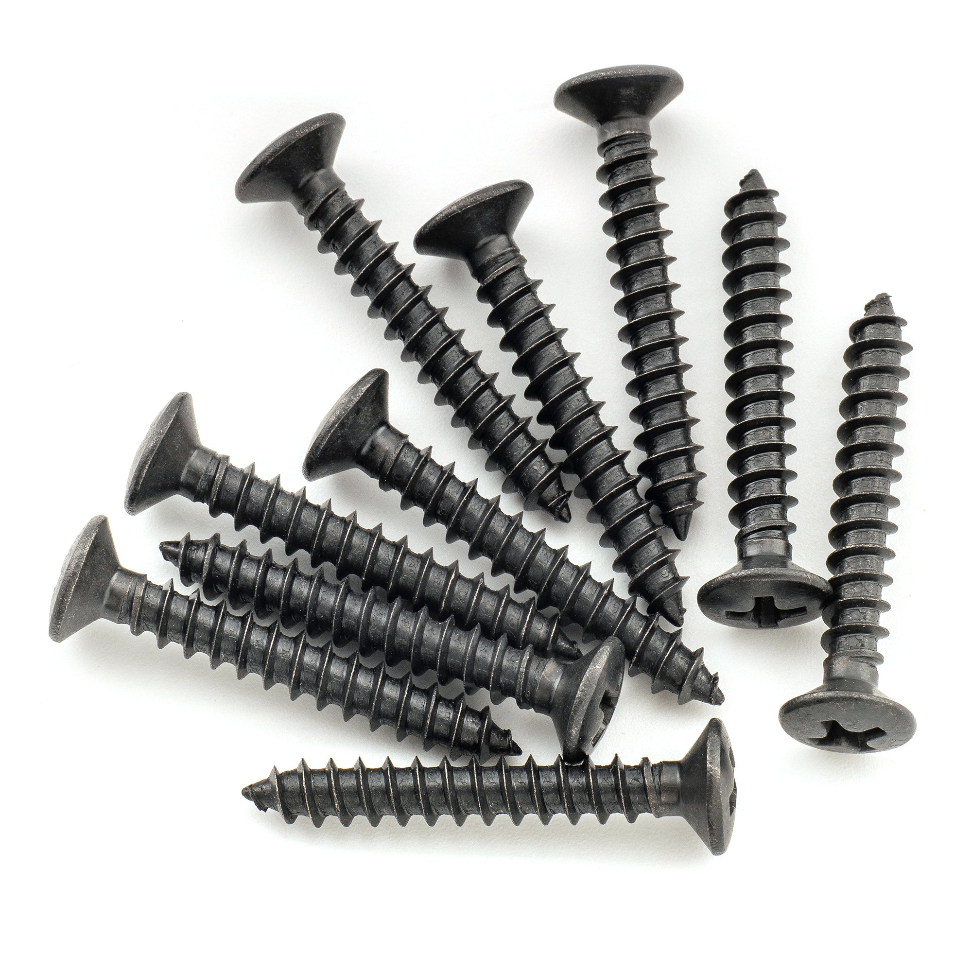 Musiclily Ultra 4x28mm Stainless Steel Countersunk Epi Style Strap Button Mounting Screws, Black (Set of 10) Musiclily Ultra