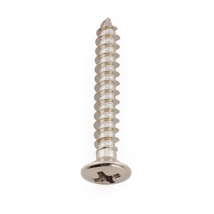 Musiclily Ultra 4x28mm Acciaio Inossidabile Viti a Testa Piana Stile Epi per Montaggio dei Pulsanti delle Cinghie, Nero (Set di 10)