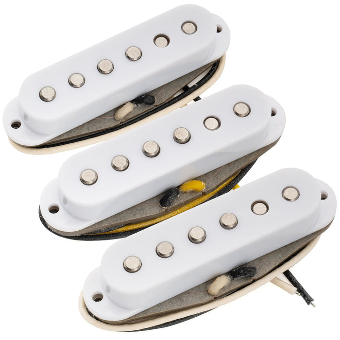 Musiclily Pro ST-TX スタッガードアルニコ5 シングルコイルネック/ミドル/ブリッジピックアップセット Stratスタイル エレキギター用