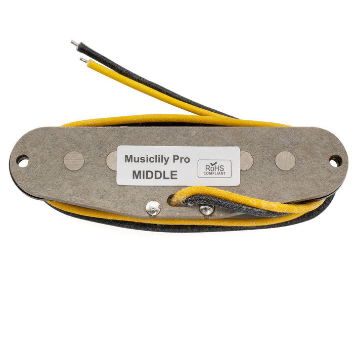 Musiclily Pro ST-TX スタッガードアルニコ5 シングルコイルミドルピックアップ Stratスタイル エレキギター用