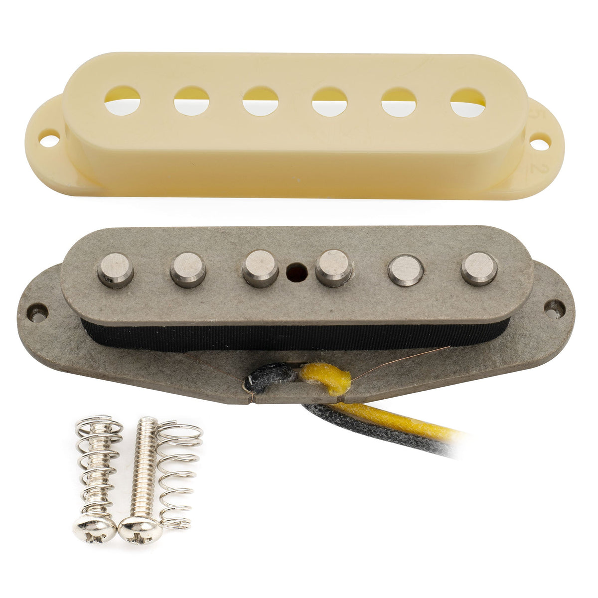 Musiclily Pro ST-TX Staffelte Alnico 5 Single-Coil Mitteltonabnehmer für Strat-Style E-Gitarre