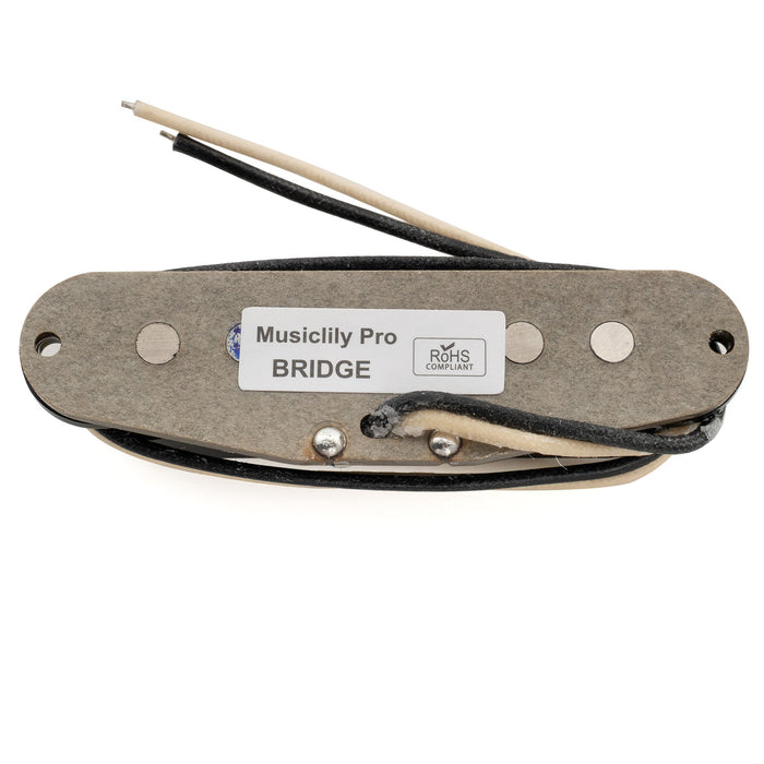 Musiclily Pro ST-TX スタッガード Alnico 5 シングルコイル ブリッジピックアップ for Strat スタイル エレキギター
