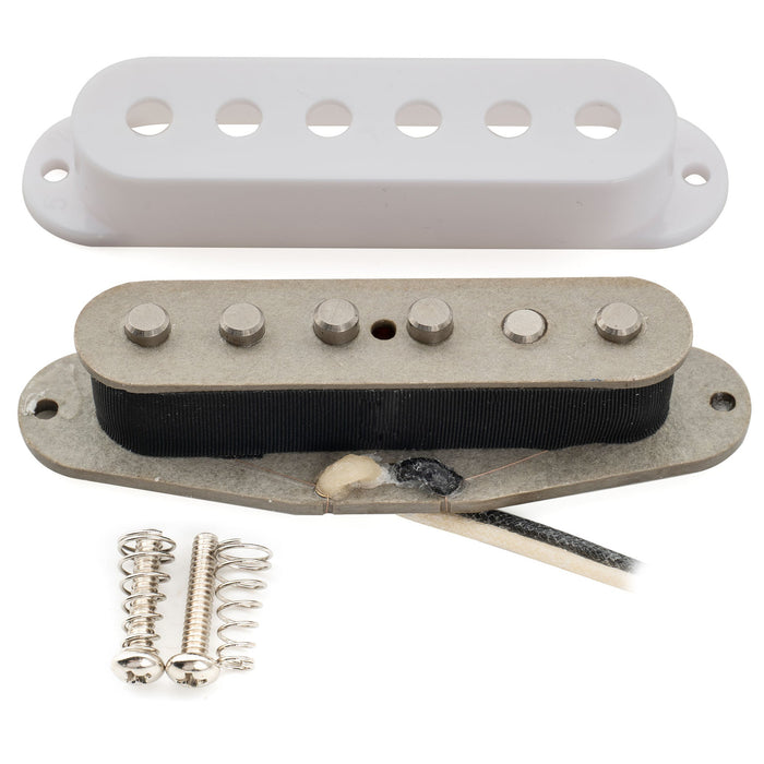Musiclily Pro ST-TX スタッガード Alnico 5 シングルコイル ブリッジピックアップ for Strat スタイル エレキギター