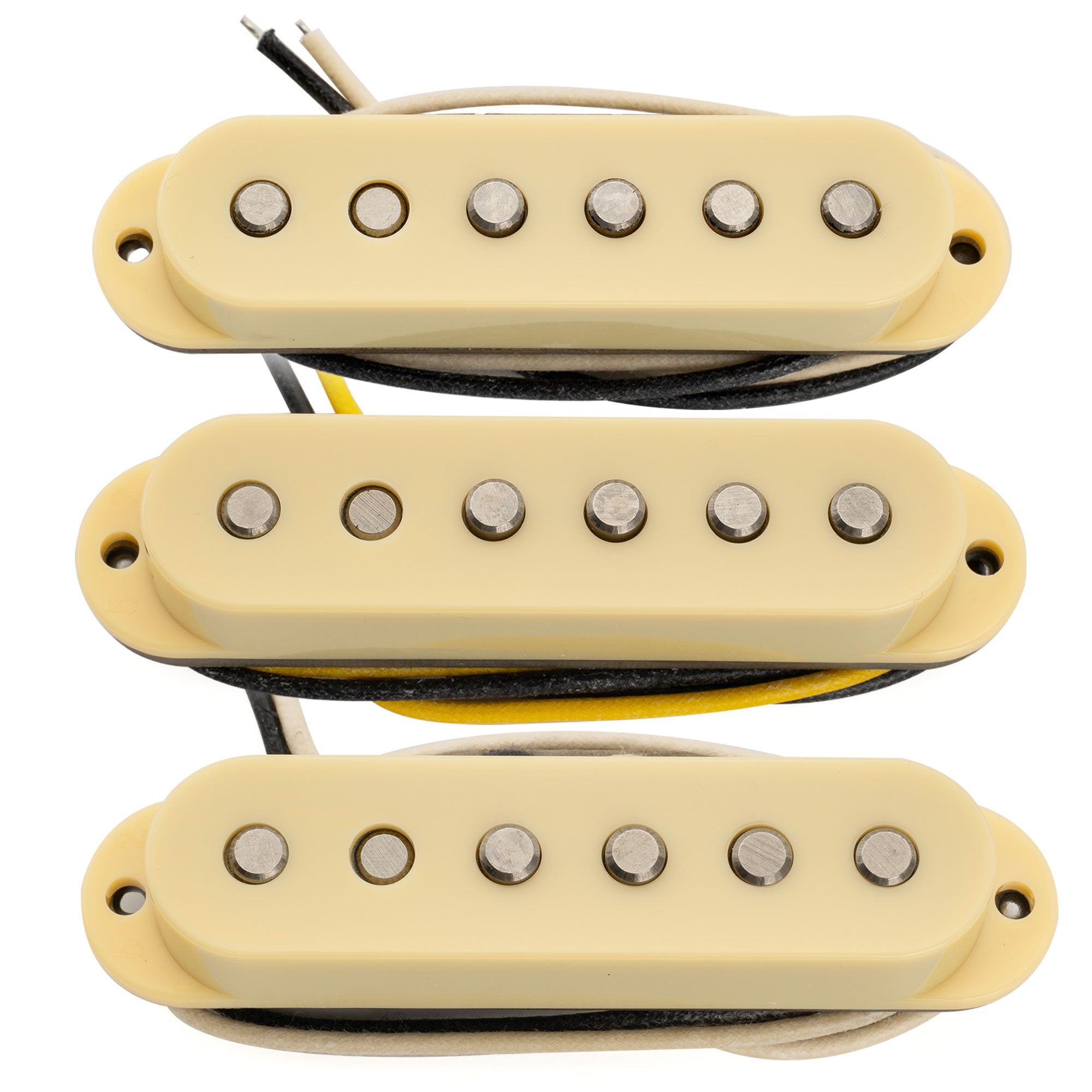 Musiclily Pro ST-FAT50S Staffelte Alnico 5 Single-Coil Hals-, Mittel- und Stegtonabnehmer Set für Strat-Style E-Gitarre