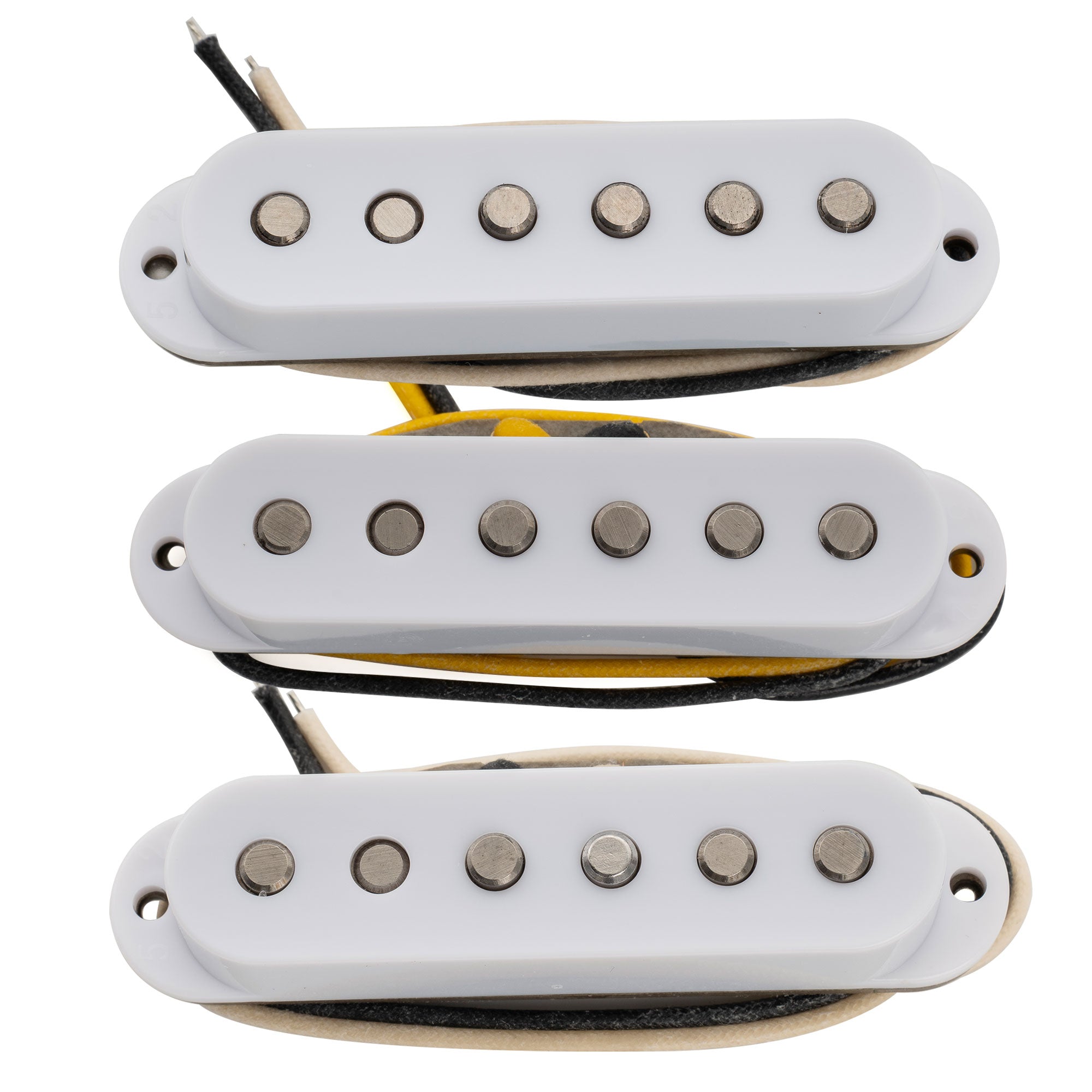 Musiclily Pro ST-FAT50S Staffelte Alnico 5 Single-Coil Hals-, Mittel- und Stegtonabnehmer Set für Strat-Style E-Gitarre
