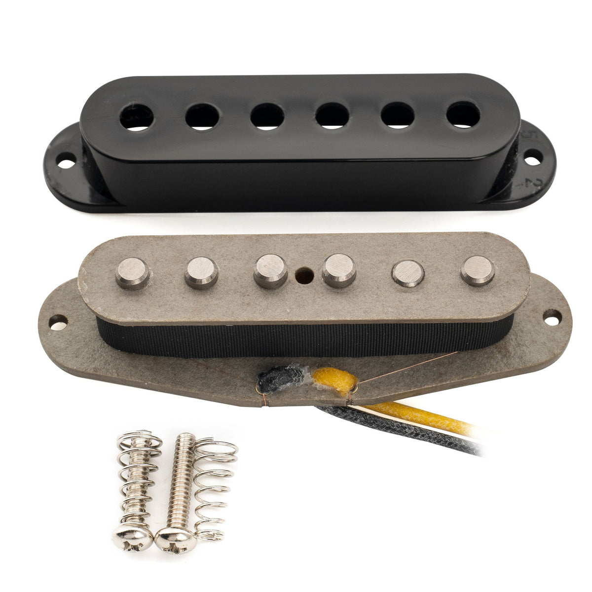 Musiclily Pro ST-FAT50S Staffelte Alnico 5 Single-Coil Mitteltonabnehmer für Strat-Style E-Gitarre
