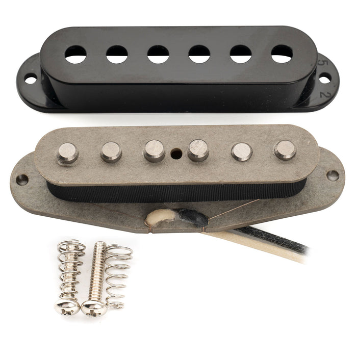 Musiclily Pro ST-FAT50S スタッガードアルニコ5 シングルコイルブリッジピックアップ Stratスタイル エレキギター用