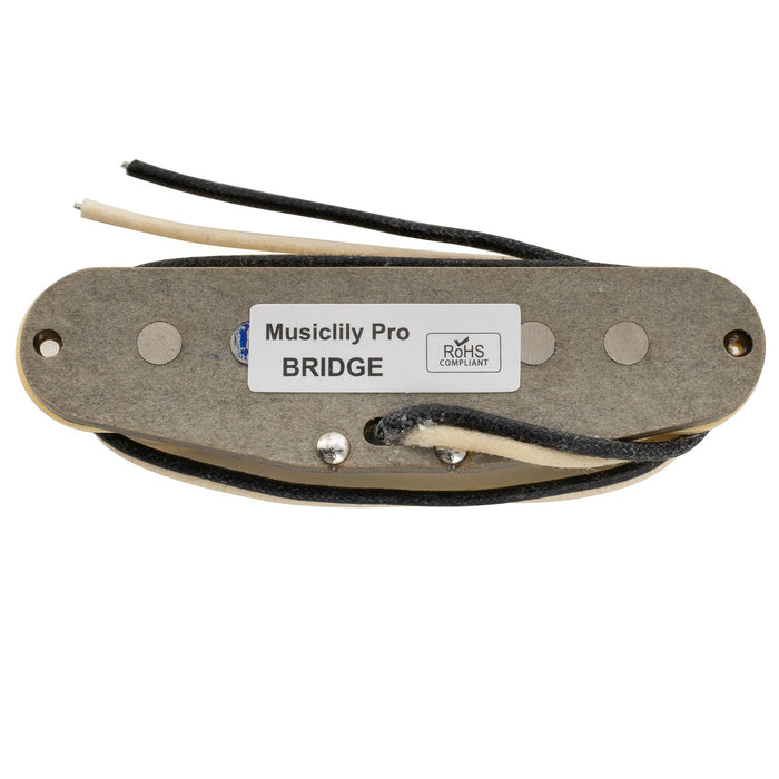 Musiclily Pro ST-FAT50S スタッガードアルニコ5 シングルコイルブリッジピックアップ Stratスタイル エレキギター用
