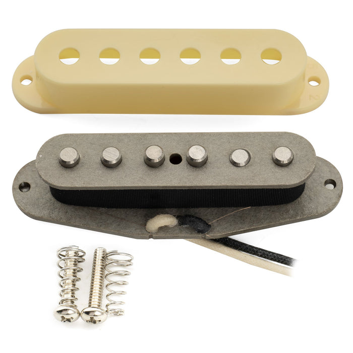 Musiclily Pro ST-FAT50S スタッガードアルニコ5 シングルコイルブリッジピックアップ Stratスタイル エレキギター用