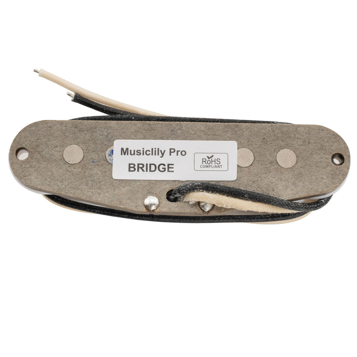 Musiclily Pro ST-FAT50S スタッガードアルニコ5 シングルコイルブリッジピックアップ Stratスタイル エレキギター用