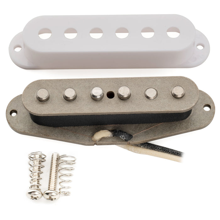 Musiclily Pro ST-FAT50S スタッガードアルニコ5 シングルコイルブリッジピックアップ Stratスタイル エレキギター用