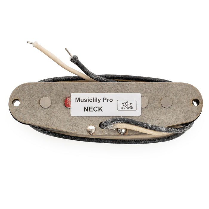 Musiclily Pro ST-FAT60S スタッガードアルニコ2 シングルコイルネックピックアップ Stratスタイル エレキギター用