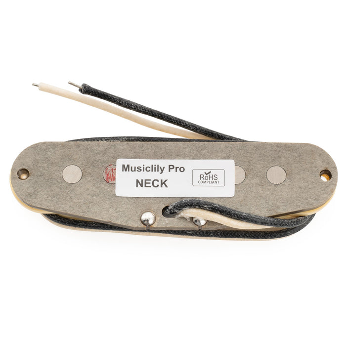 Musiclily Pro ST-FAT60S スタッガードアルニコ2 シングルコイルネックピックアップ Stratスタイル エレキギター用