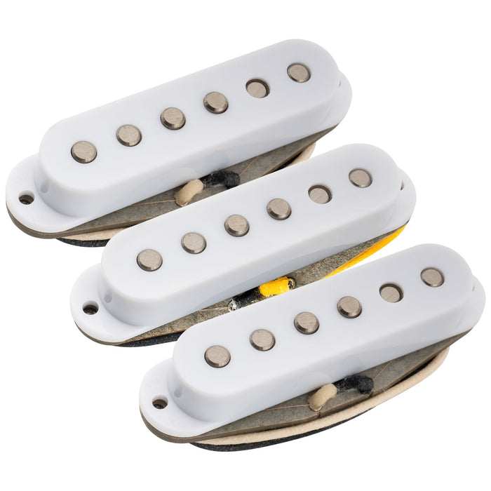 Musiclily Pro ST-FAT60S スタッガードアルニコ2 シングルコイルネック/ミドル/ブリッジピックアップセット Stratスタイル エレキギター用