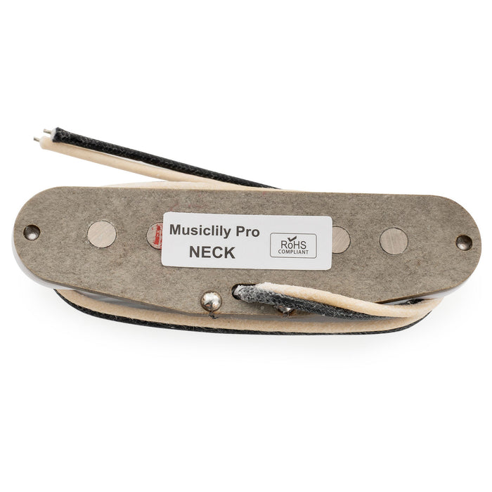 Musiclily Pro ST-FAT60S スタッガードアルニコ2 シングルコイルネックピックアップ Stratスタイル エレキギター用