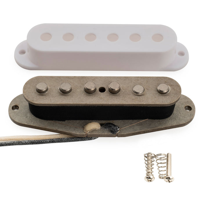 Musiclily Pro ST-FAT60S スタッガードアルニコ2 シングルコイルネックピックアップ Stratスタイル エレキギター用