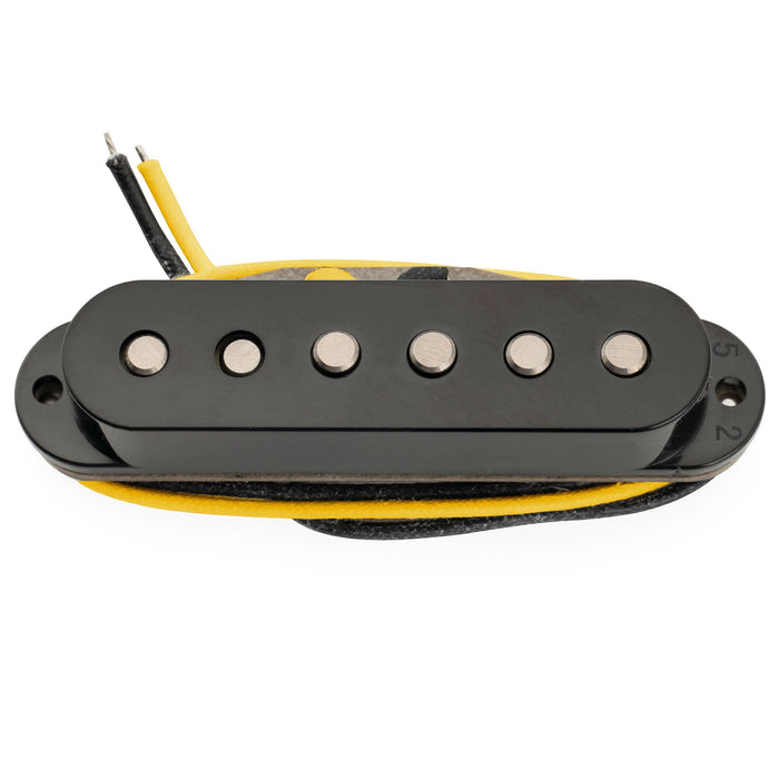 Musiclily Pro ST-FAT60S スタッガードアルニコ2 シングルコイルミドルピックアップ Stratスタイル エレキギター用