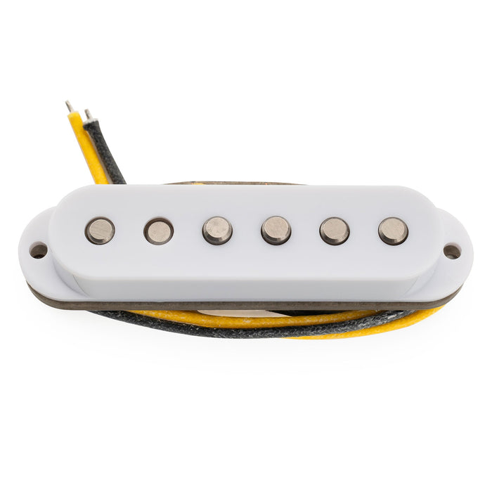 Musiclily Pro ST-FAT60S スタッガードアルニコ2 シングルコイルミドルピックアップ Stratスタイル エレキギター用