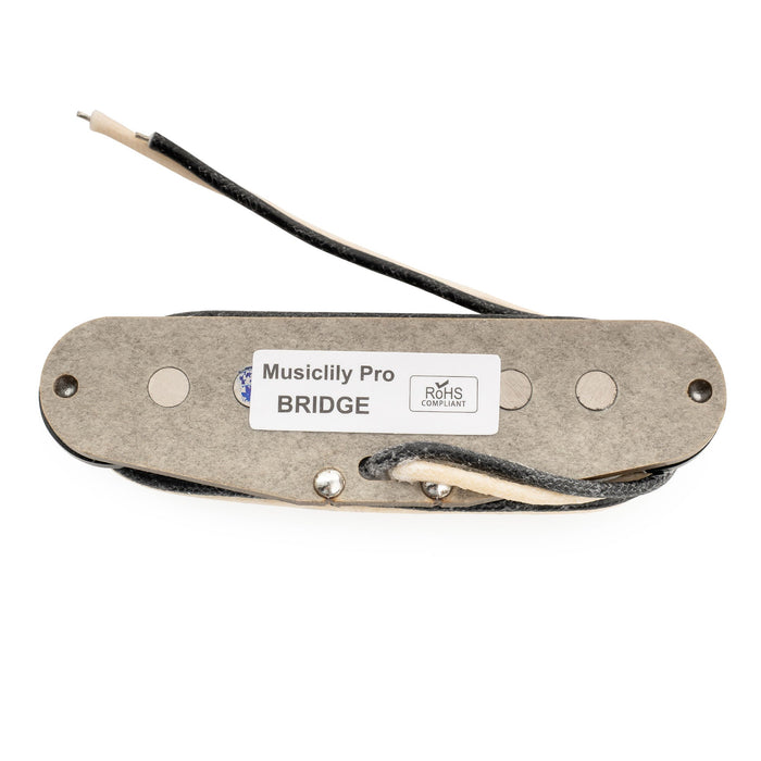 Musiclily Pro ST-FAT60S スタッガードアルニコ2 シングルコイルブリッジピックアップ Stratスタイル エレキギター用