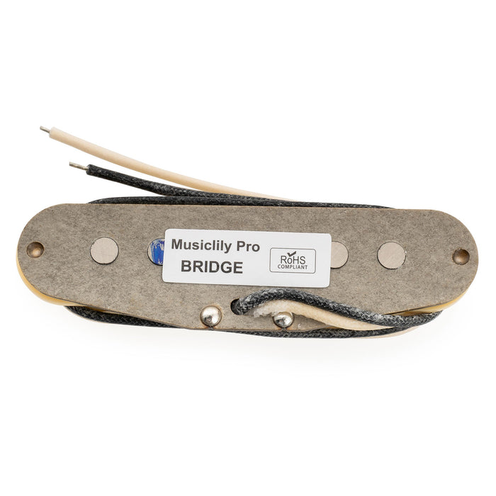 Musiclily Pro ST-FAT60S スタッガードアルニコ2 シングルコイルブリッジピックアップ Stratスタイル エレキギター用