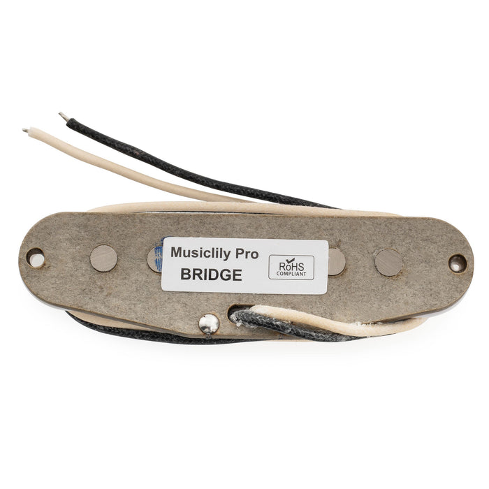 Musiclily Pro ST-FAT60S スタッガードアルニコ2 シングルコイルブリッジピックアップ Stratスタイル エレキギター用