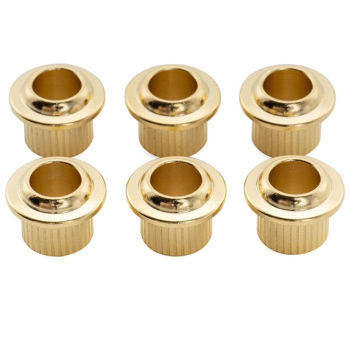Musiclily Ultra Solid Brass 9mm Vintage Style Tuner Bushings Tuning Pegs Ferrules for Squier Style Electric Guitar, Set of 6 Musiclily Ultra